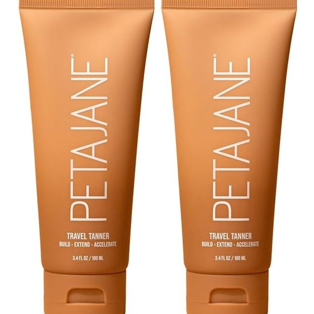 NEW Peta Jane Travel Tanner 2-Pack - Build, Extend, Accelerate 3.4 oz. each